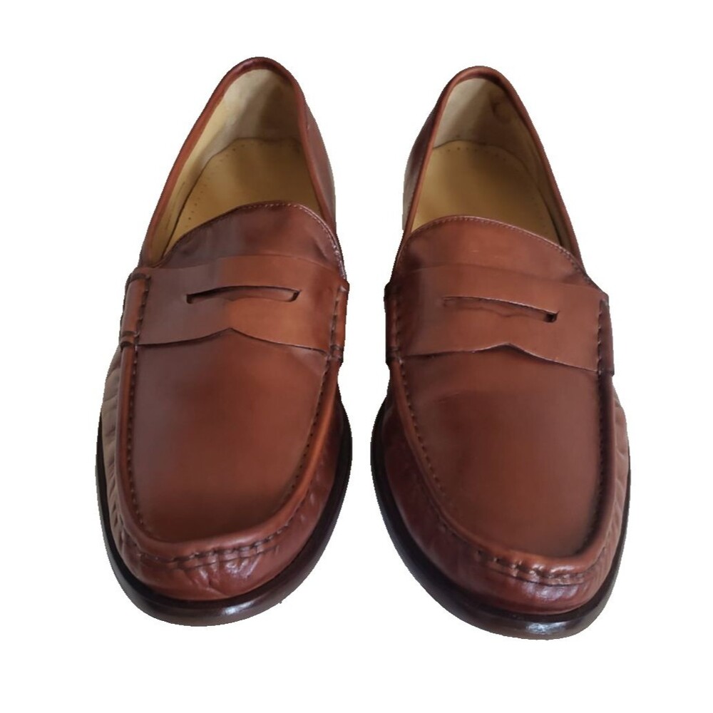Cole Haan City Charles Penny Loafer Men's Size 13M Brown Leather Dress Shoes